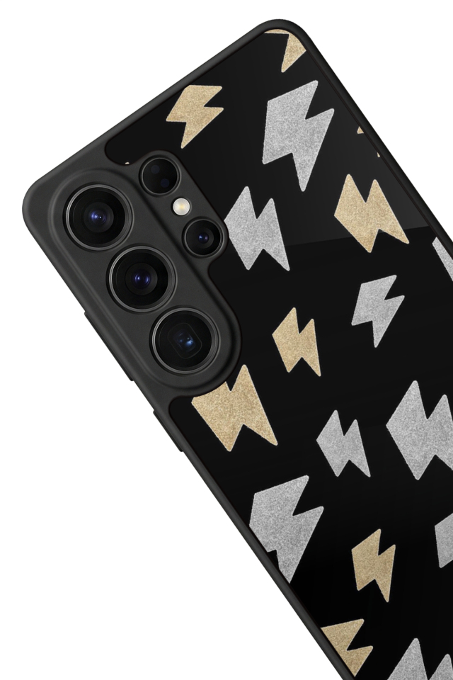 Samsung Galaxy S26 Ultra Uyumlu Simsek Tasarımlı Glossy Premium Kılıf