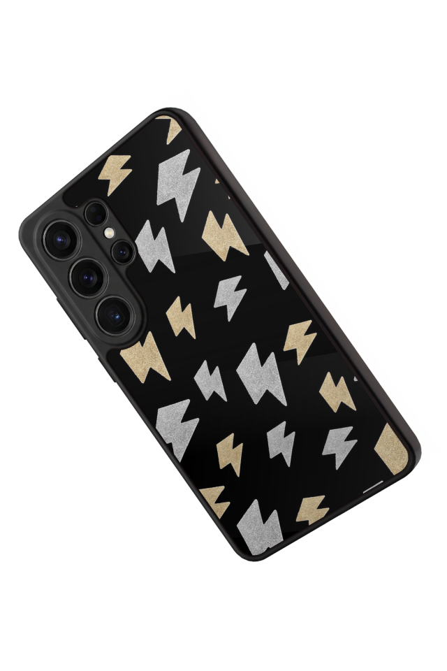 Samsung Galaxy S26 Ultra Uyumlu Simsek Tasarımlı Glossy Premium Kılıf