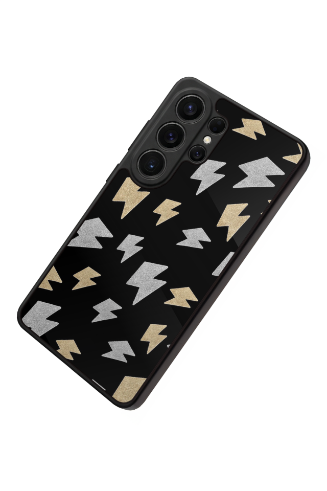 Samsung Galaxy S26 Ultra Uyumlu Simsek Tasarımlı Glossy Premium Kılıf