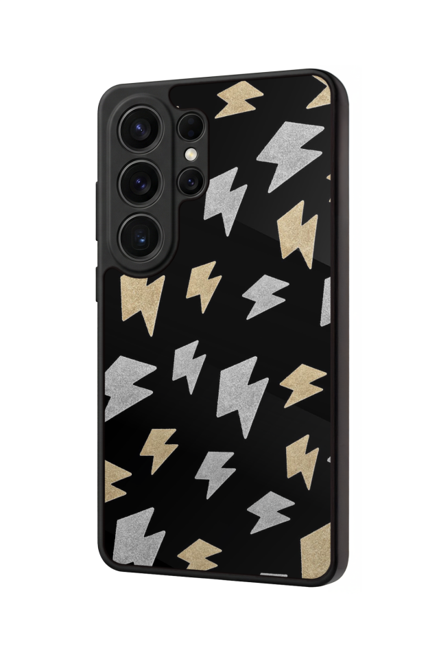 Samsung Galaxy S26 Ultra Uyumlu Simsek Tasarımlı Glossy Premium Kılıf