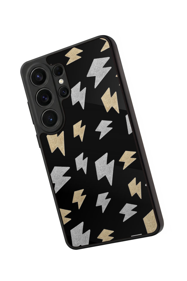 Samsung Galaxy S26 Ultra Uyumlu Simsek Tasarımlı Glossy Premium Kılıf