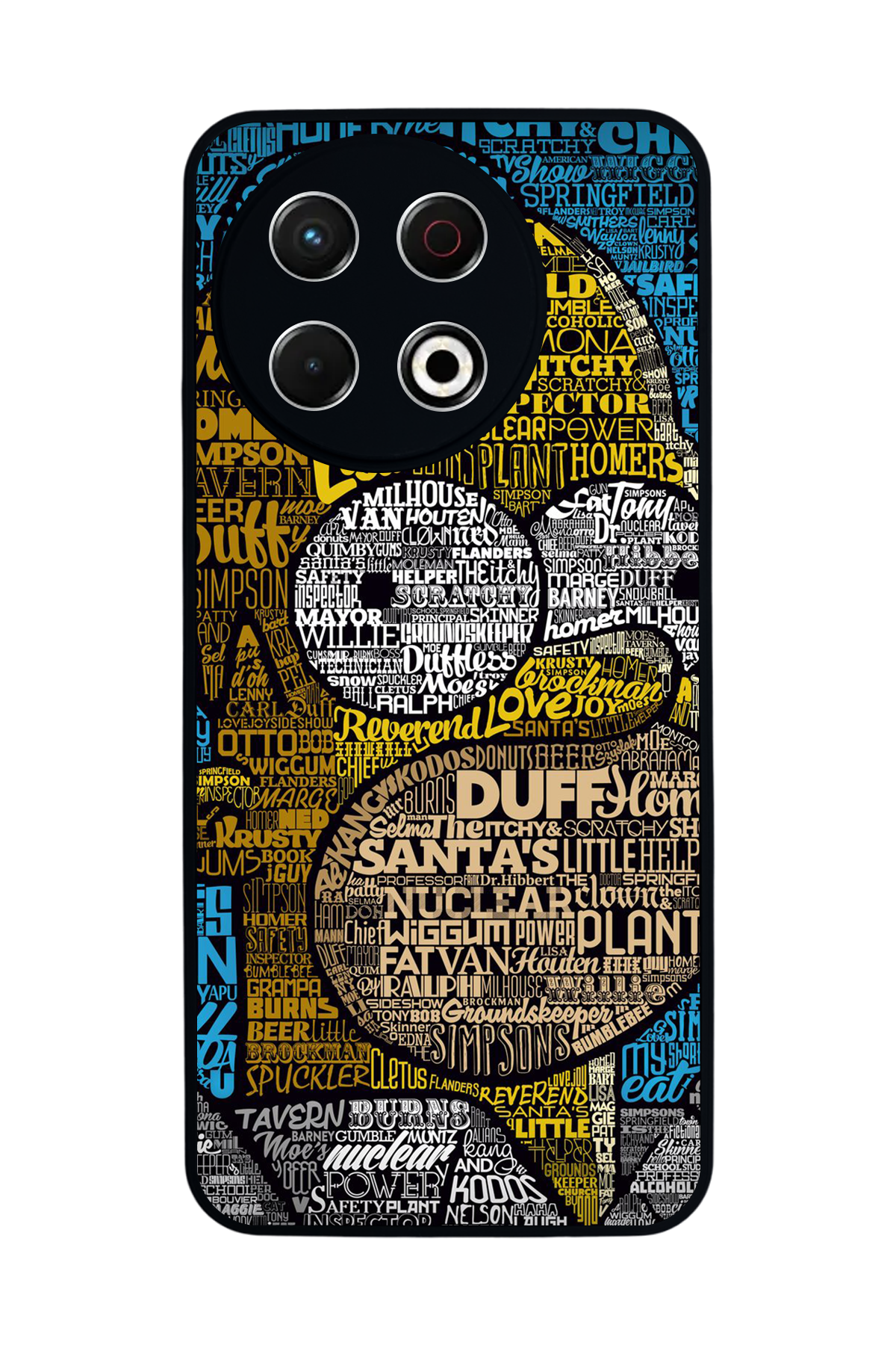 Tecno Spark 30 Pro Uyumlu The Simpsons Tasarımlı Glossy Premium Kılıf