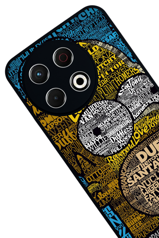 Tecno Spark 30 Pro Uyumlu The Simpsons Tasarımlı Glossy Premium Kılıf