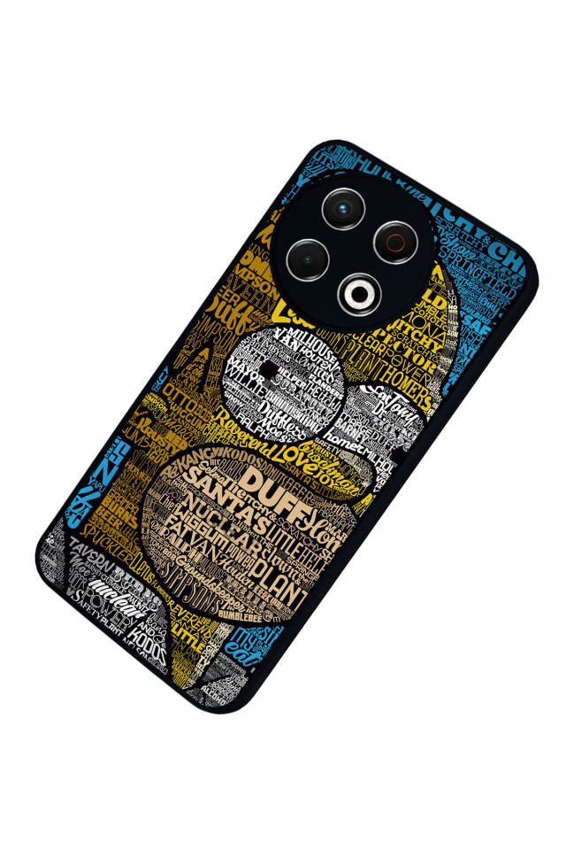 Tecno Spark 30 Pro Uyumlu The Simpsons Tasarımlı Glossy Premium Kılıf