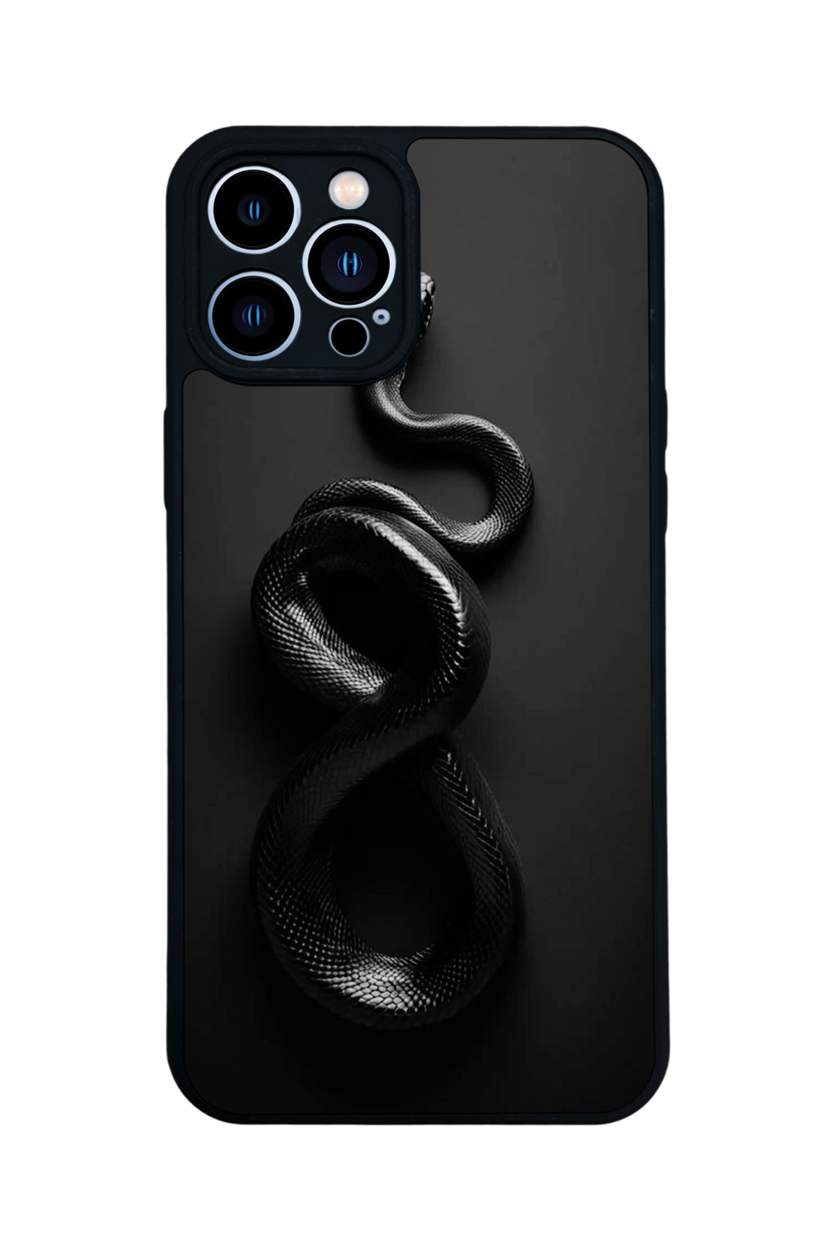 iPhone 12 Pro Max Uyumlu Yılan Tasarımlı Glossy Premium Kılıf