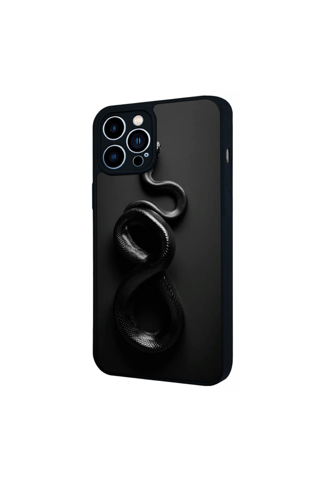 iPhone 12 Pro Max Uyumlu Yılan Tasarımlı Glossy Premium Kılıf