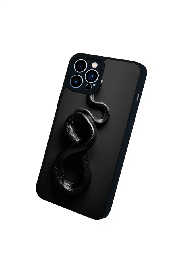 iPhone 12 Pro Max Uyumlu Yılan Tasarımlı Glossy Premium Kılıf