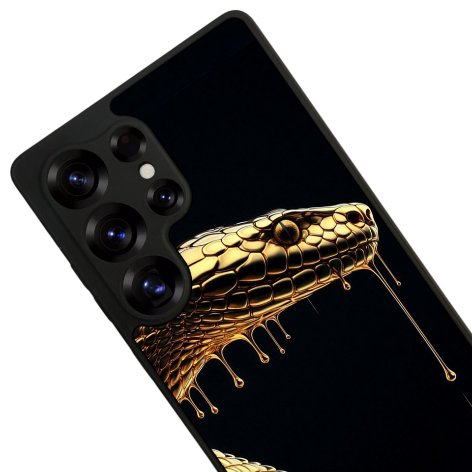 Samsung Galaxy S25 Ultra Uyumlu Yılan Tasarımlı Glossy Premium Kılıf