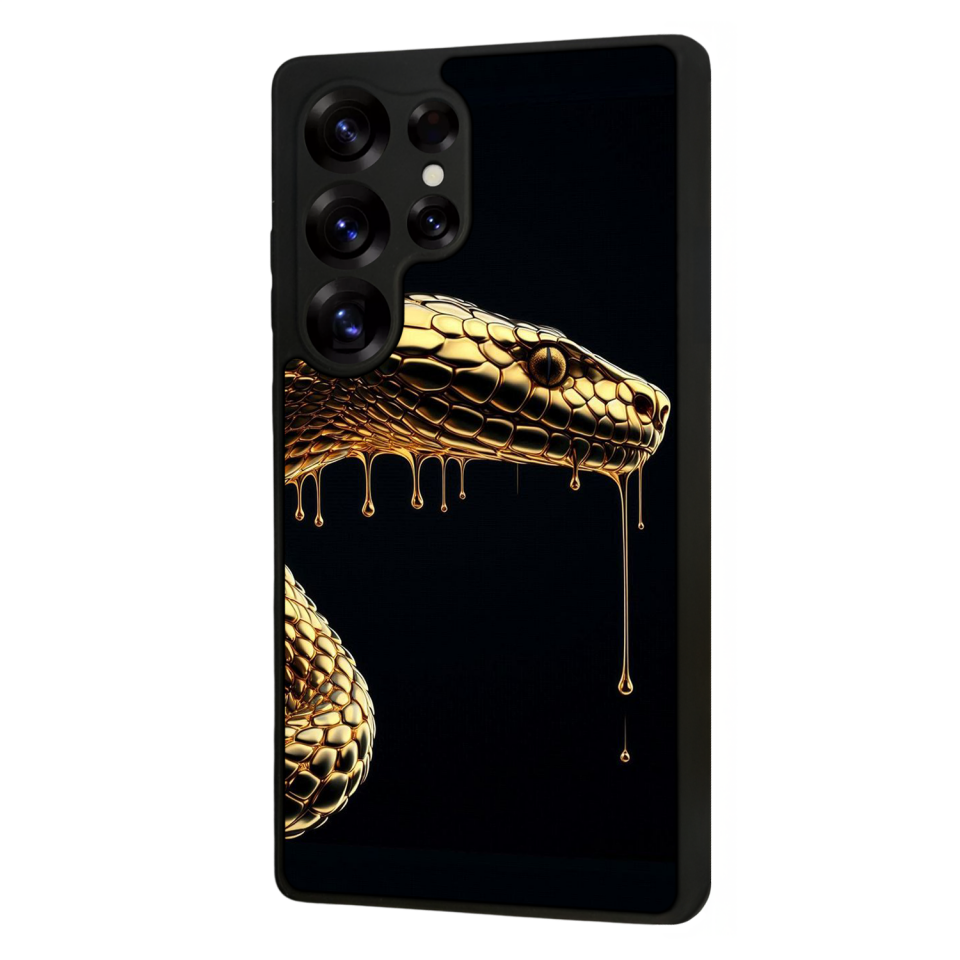 Samsung Galaxy S25 Ultra Uyumlu Yılan Tasarımlı Glossy Premium Kılıf