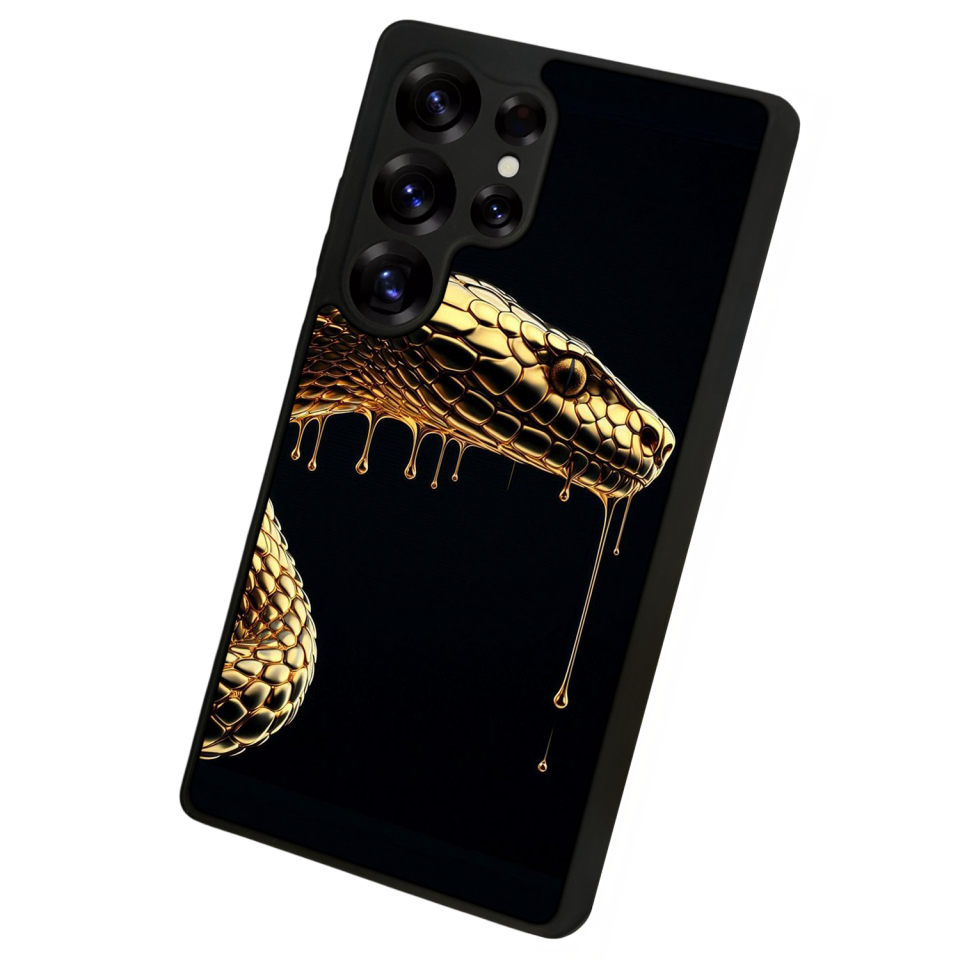 Samsung Galaxy S25 Ultra Uyumlu Yılan Tasarımlı Glossy Premium Kılıf