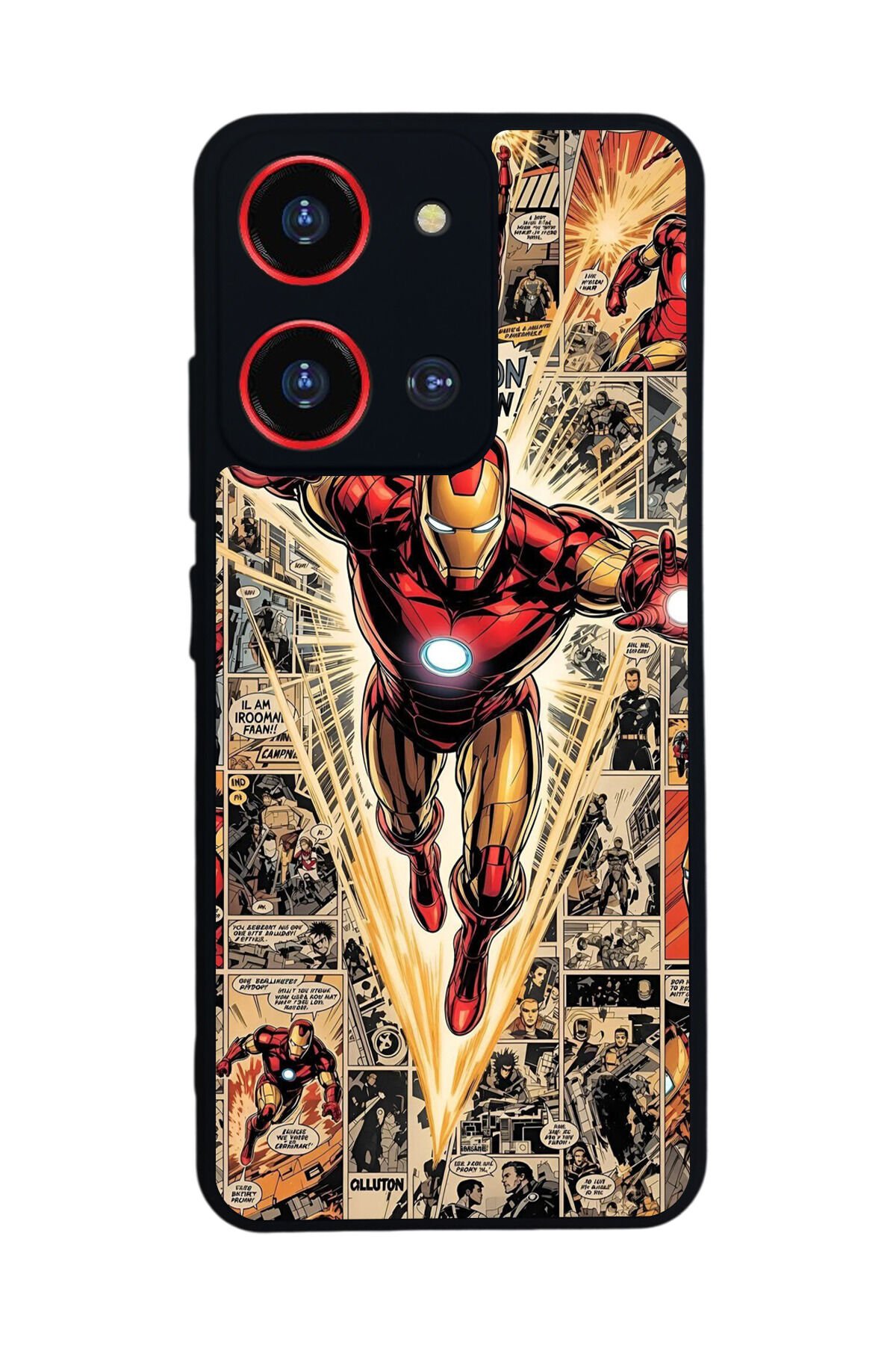 Reeder S19 Max Pro S 108MP Uyumlu Iron Man ( Demir Adam ) Tasarımlı Glossy Premium Kılıf
