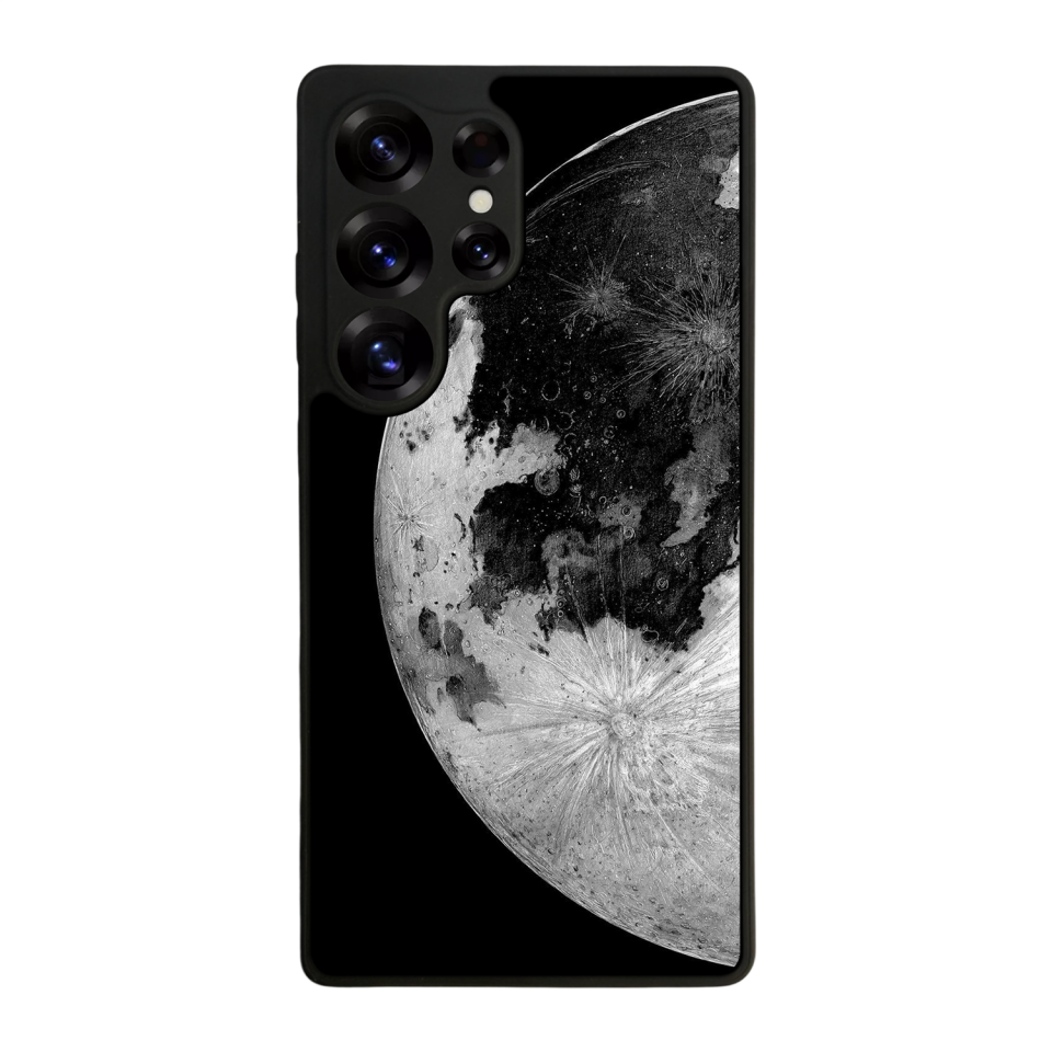 Samsung Galaxy S25 Ultra Uyumlu Ay Tasarımlı Glossy Premium Kılıf