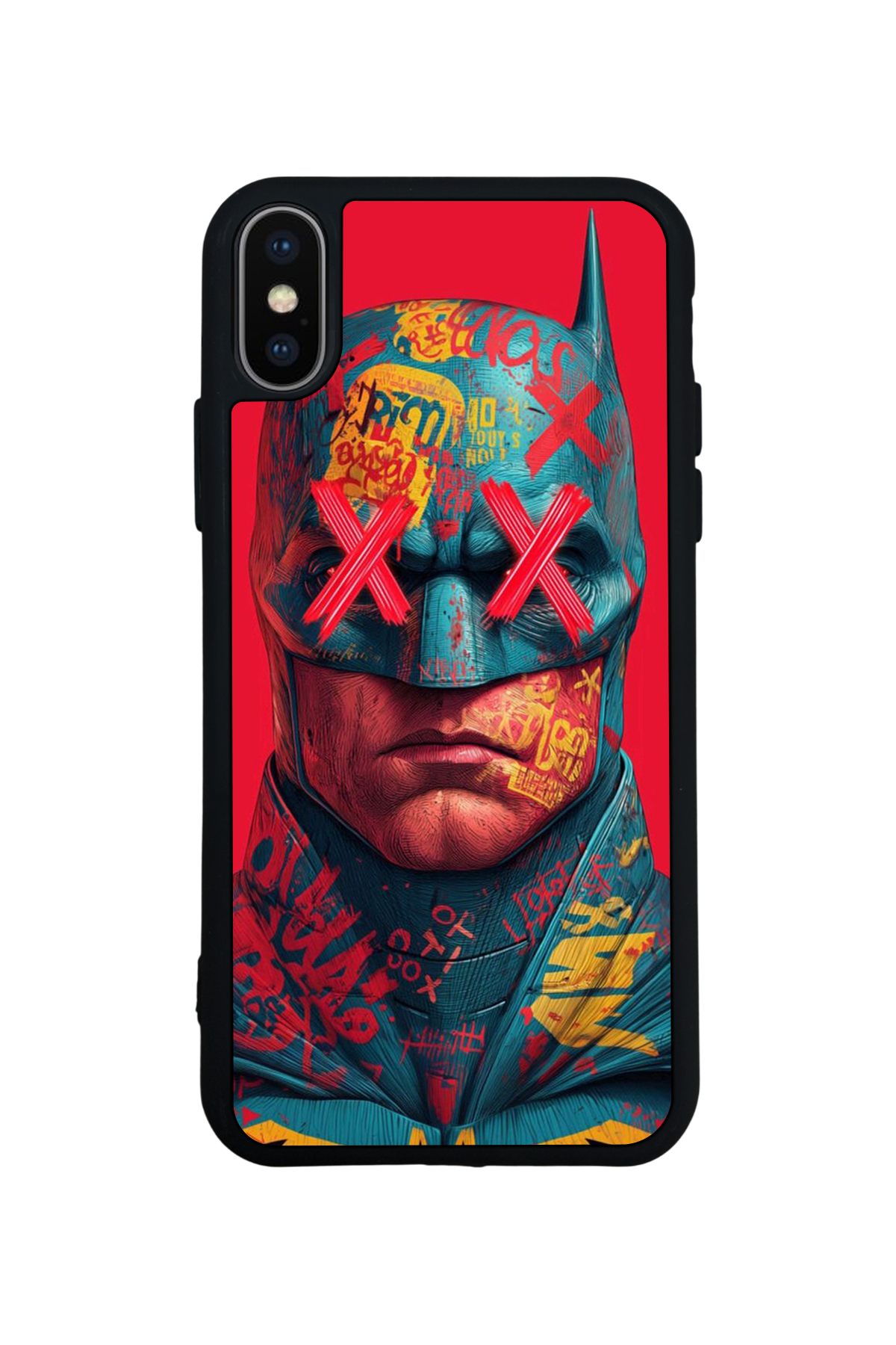 iPhone X/ XS Uyumlu Batman Tasarımlı Glossy Premium Kılıf