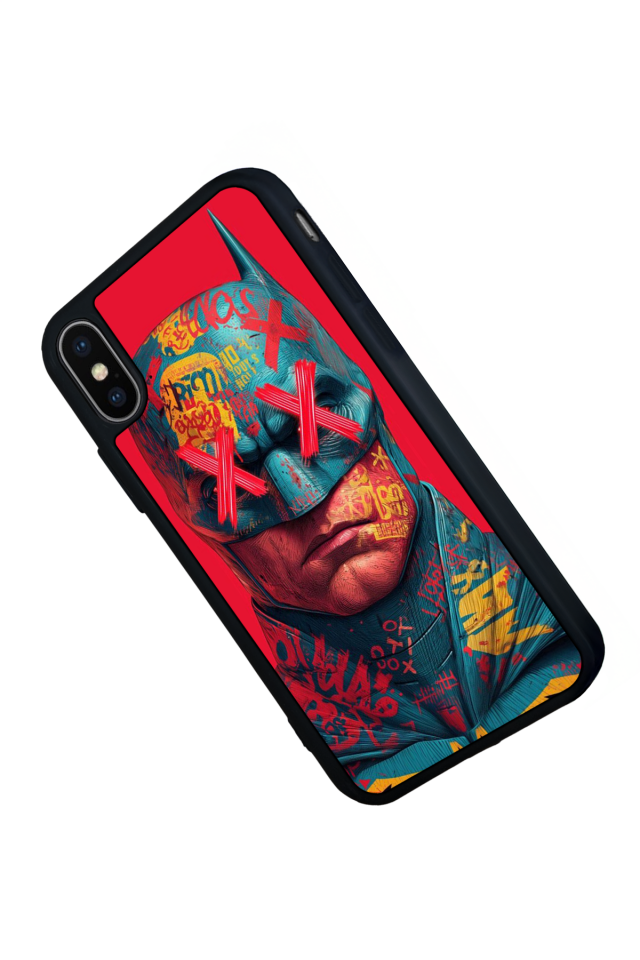 iPhone X/ XS Uyumlu Batman Tasarımlı Glossy Premium Kılıf