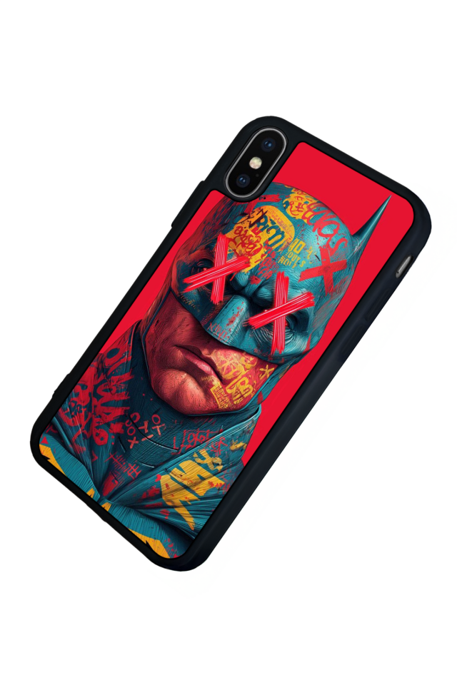 iPhone X/ XS Uyumlu Batman Tasarımlı Glossy Premium Kılıf