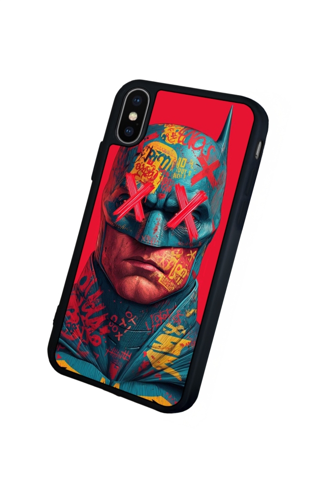 iPhone X/ XS Uyumlu Batman Tasarımlı Glossy Premium Kılıf