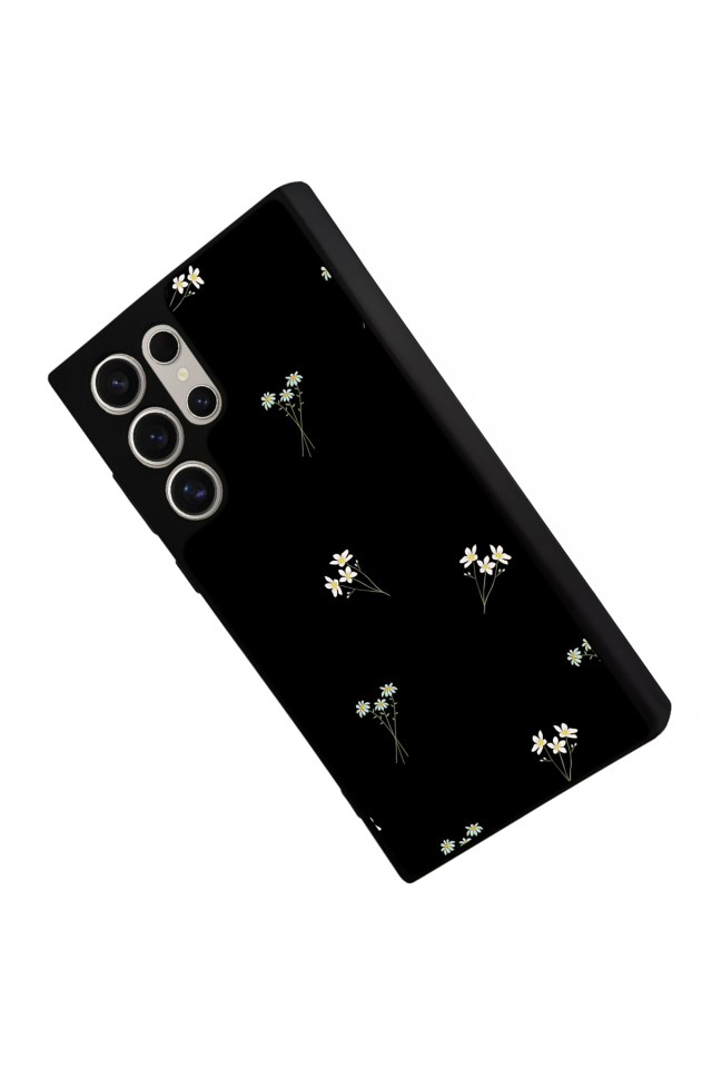 Samsung Galaxy S23 Ultra Uyumlu Cicek Tasarımlı Glossy Premium Kılıf