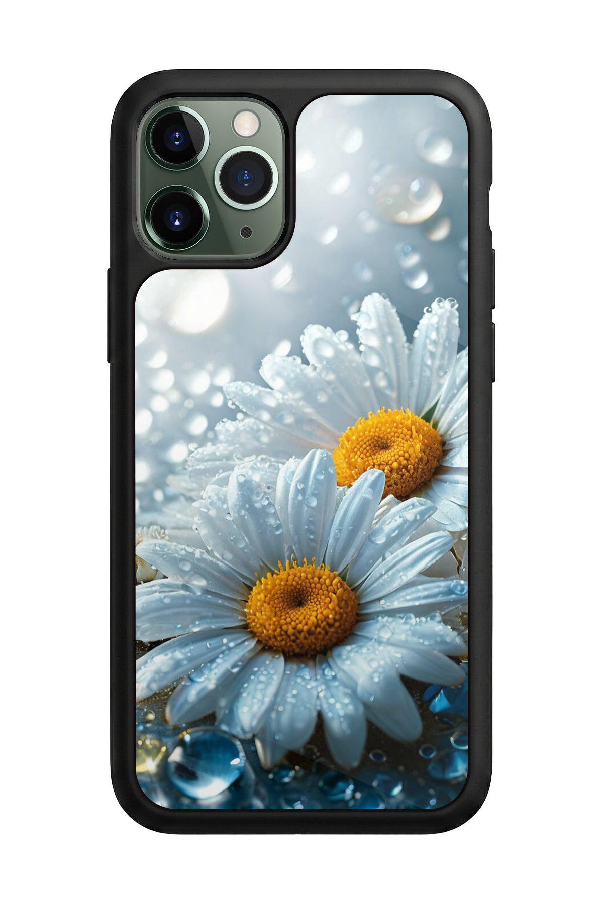 iPhone 11 Pro Uyumlu Cicek Tasarımlı Glossy Premium Kılıf