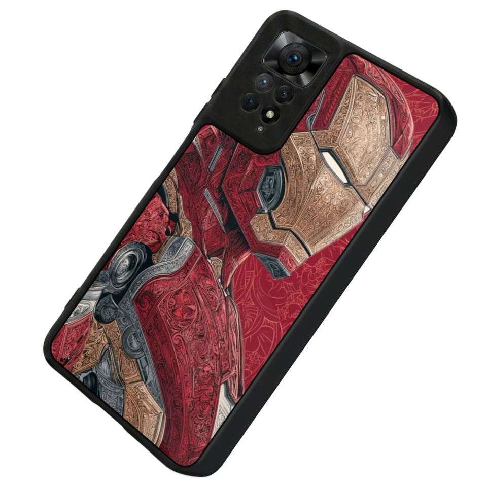 Xiaomi Redmi Note 12 Pro Uyumlu Iron Man ( Demir Adam ) Tasarımlı Glossy Premium Kılıf