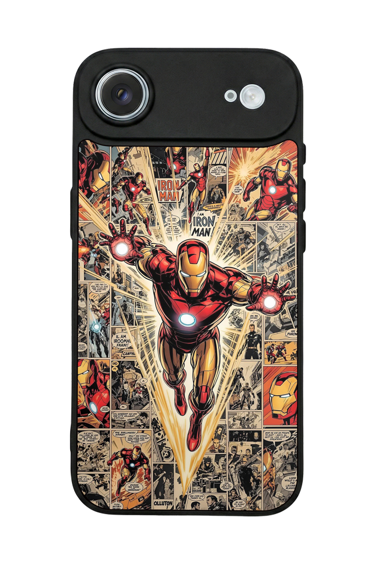 iPhone 17 Air Uyumlu  Iron Man ( Demir Adam ) Tasarımlı Glossy Premium Kılıf