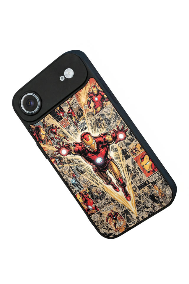 iPhone 17 Air Uyumlu  Iron Man ( Demir Adam ) Tasarımlı Glossy Premium Kılıf