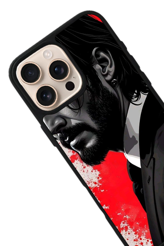 iPhone 15 Pro Uyumlu JohnWick Tasarımlı Glossy Premium Kılıf