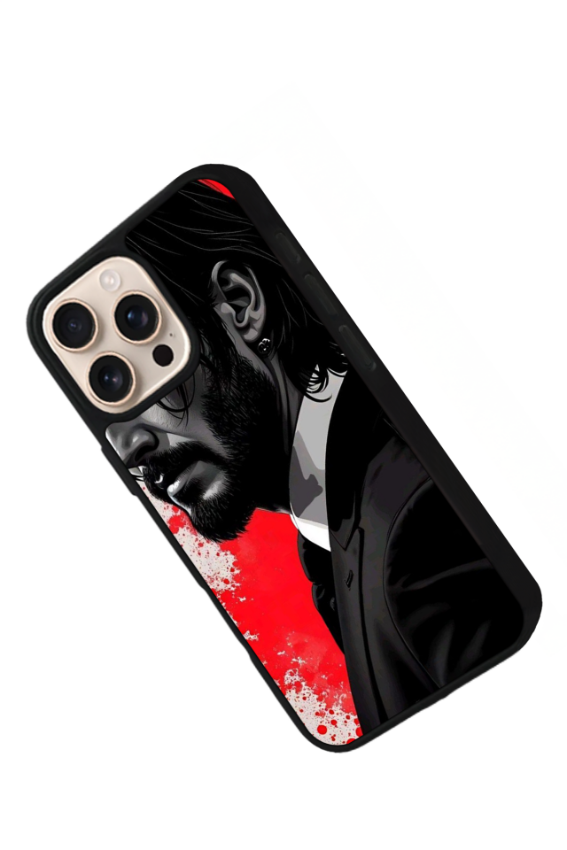 iPhone 15 Pro Uyumlu JohnWick Tasarımlı Glossy Premium Kılıf