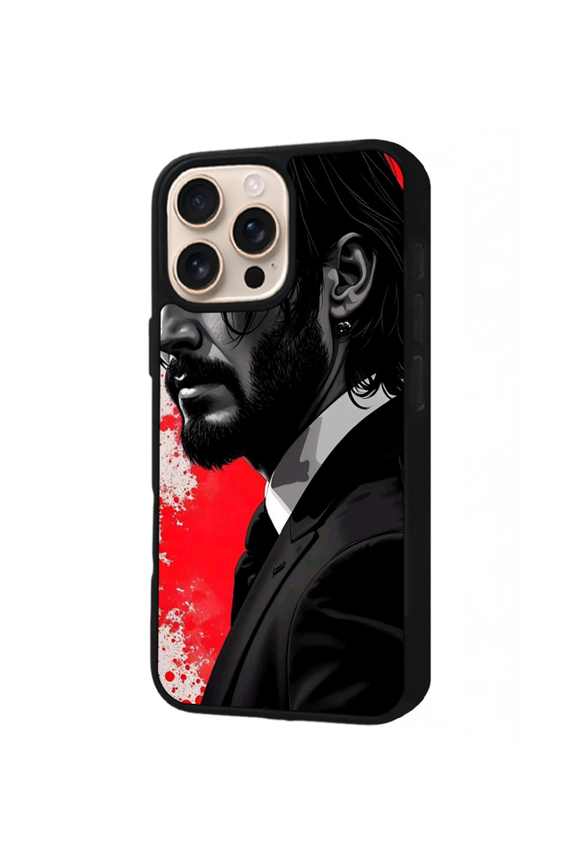iPhone 15 Pro Uyumlu JohnWick Tasarımlı Glossy Premium Kılıf