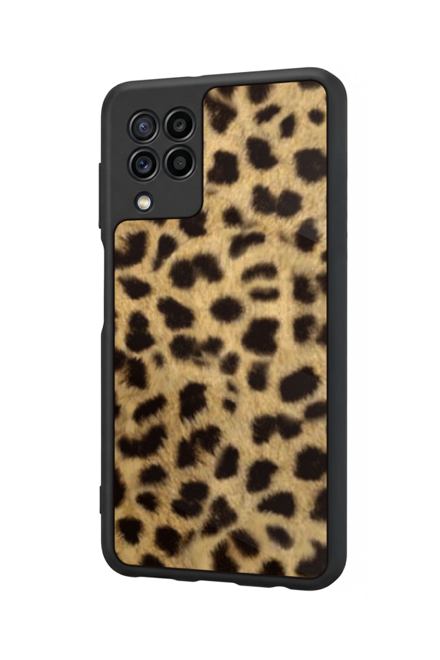 Samsung Galaxy M32 Uyumlu Leopar Tasarımlı Glossy Premium Kılıf