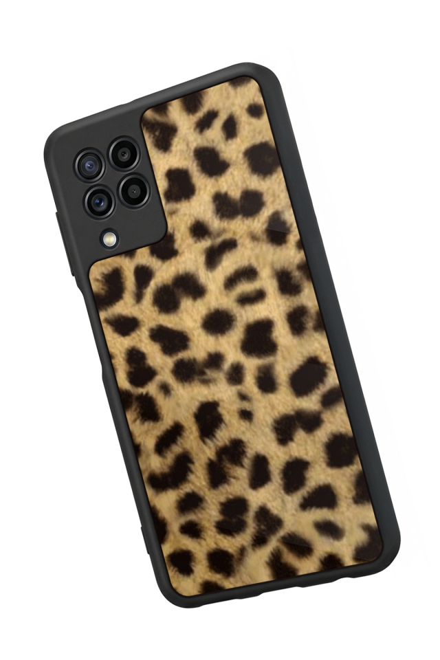 Samsung Galaxy M32 Uyumlu Leopar Tasarımlı Glossy Premium Kılıf