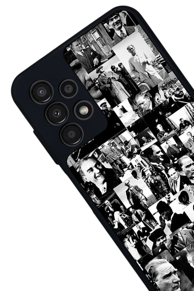 Samsung Galaxy A13 Uyumlu Mustafa Kemal Ataturk Tasarımlı Glossy Premium Kılıf