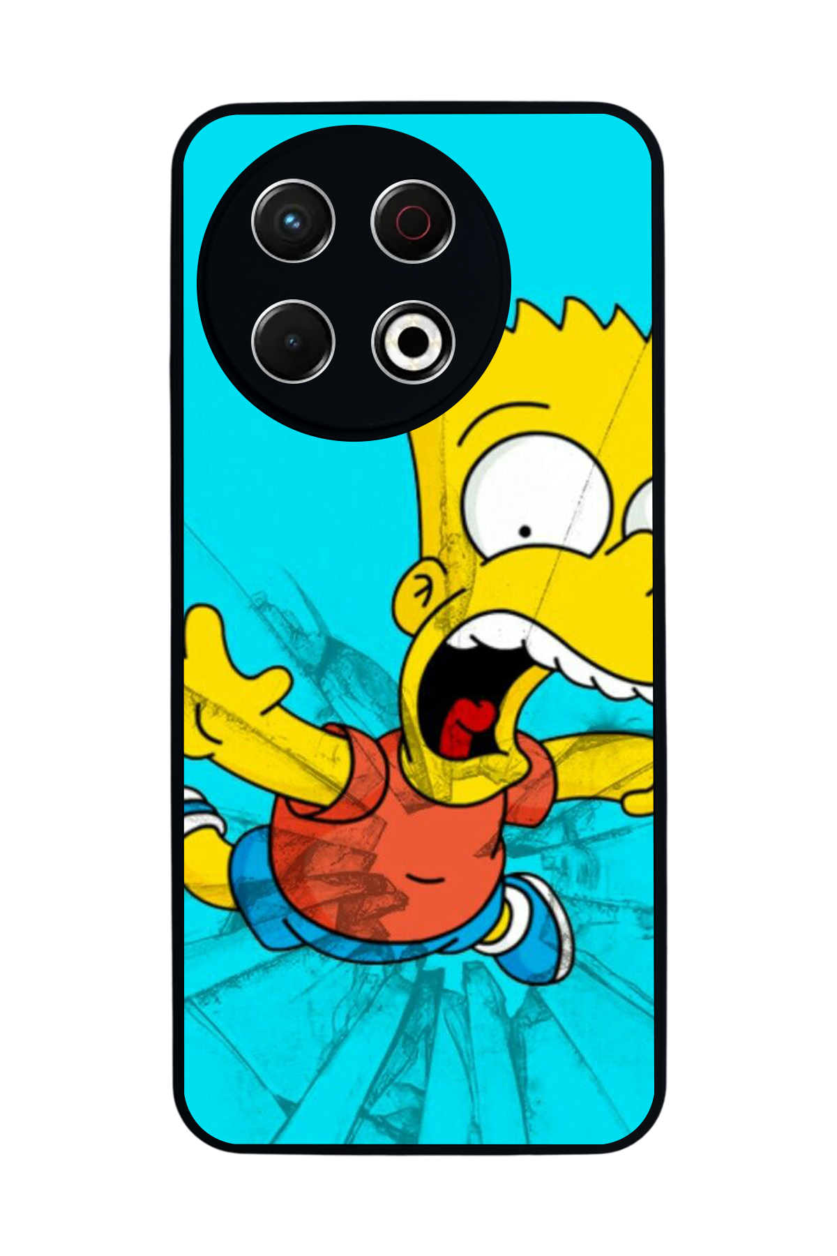 Tecno Spark 30 Pro Uyumlu The Simpsons Tasarımlı Glossy Premium Kılıf