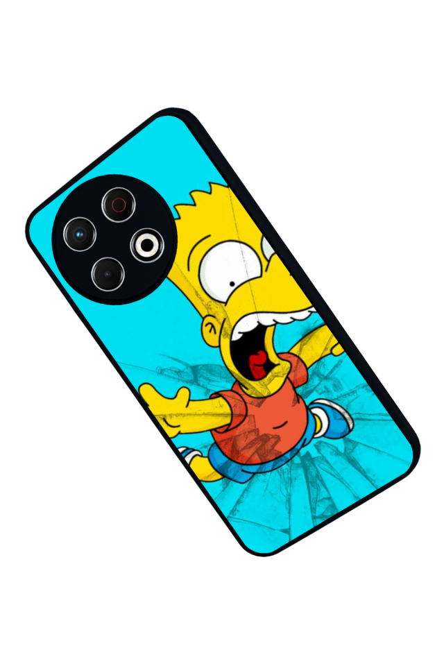 Tecno Spark 30 Pro Uyumlu The Simpsons Tasarımlı Glossy Premium Kılıf