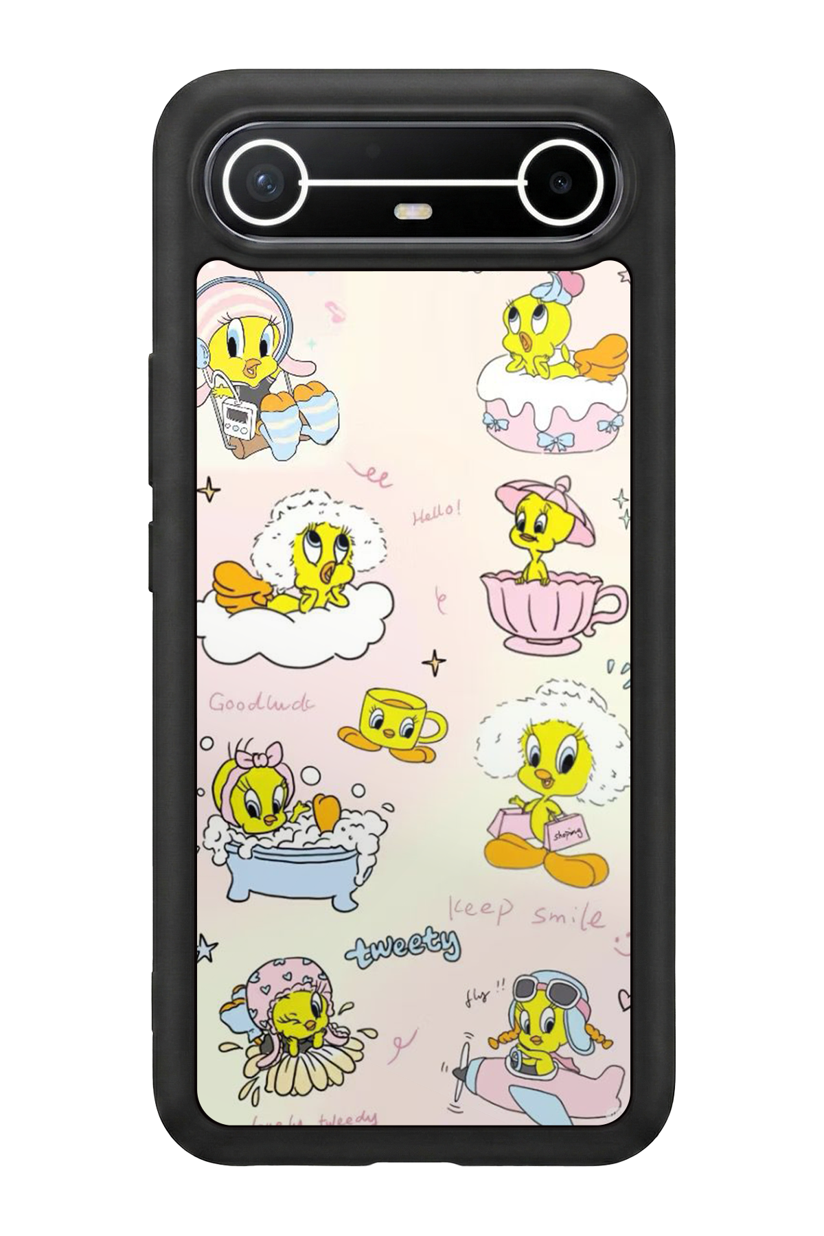 Tecno Spark Slim 5G Uyumlu Tweety Tasarımlı Glossy Premium Kılıf