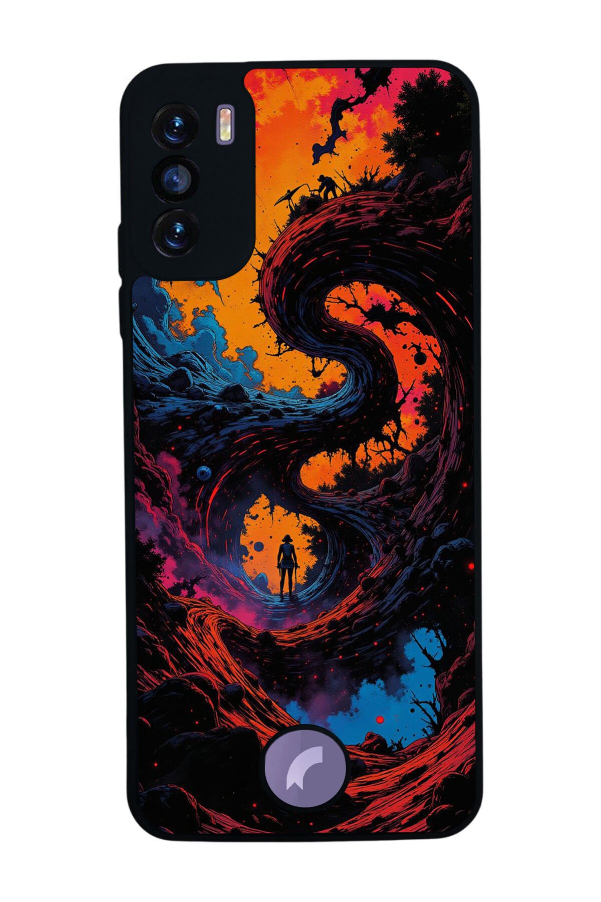 Reeder S19 Max Pro S Uyumlu Abstract Tasarımlı Glossy Premium Kılıf