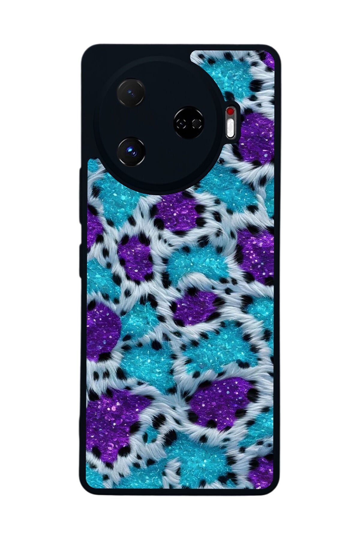 Tecno Camon 30 Pro Uyumlu Hologram Leopar Tasarımlı Glossy Premium Kılıf