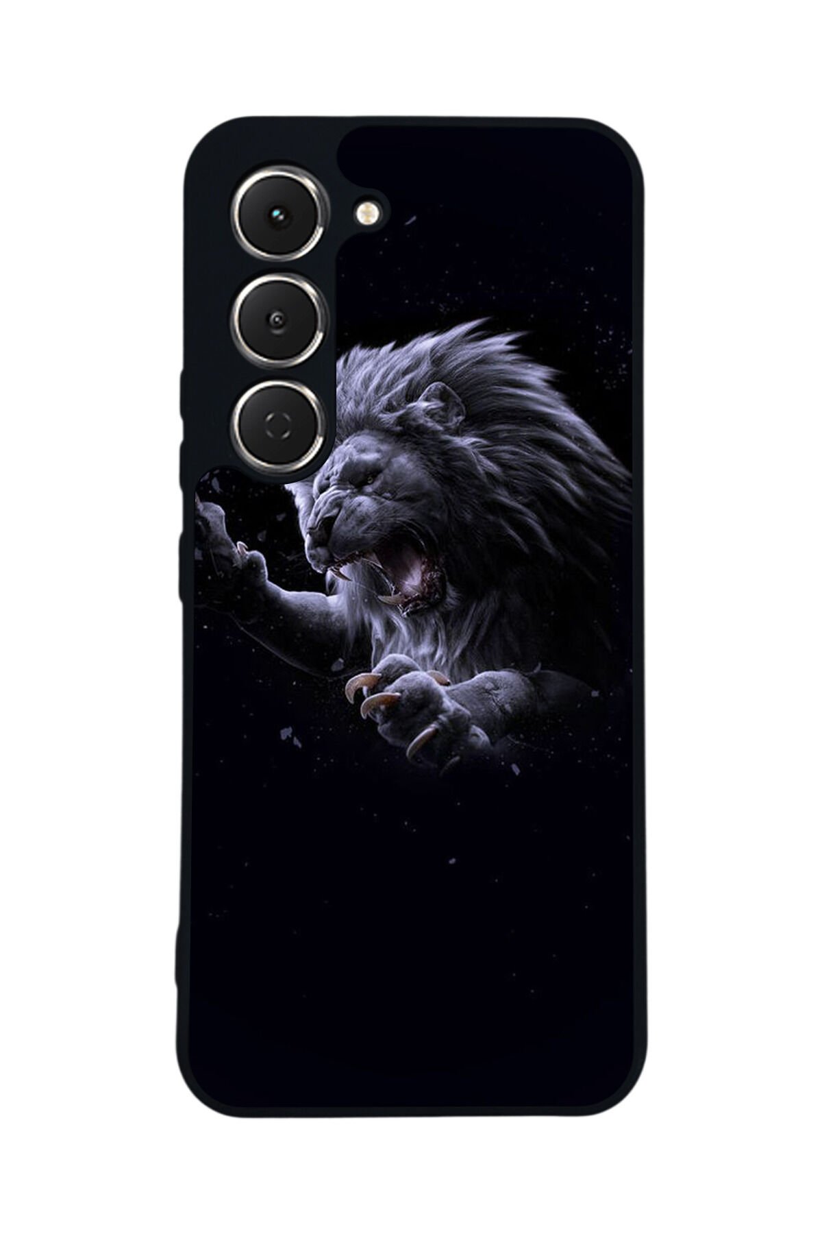 Tecno Spark 40 Pro Uyumlu Aslan Tasarımlı Glossy Premium Kılıf