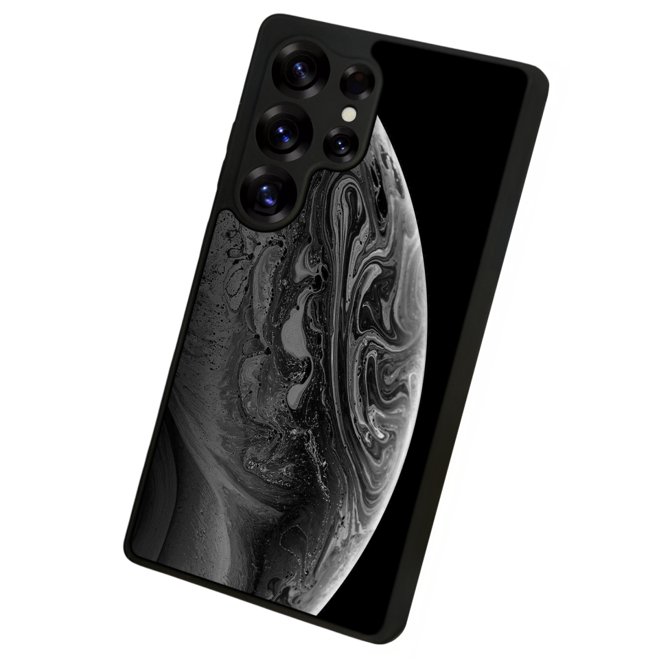 Samsung Galaxy S25 Ultra Uyumlu Ay Tasarımlı Glossy Premium Kılıf