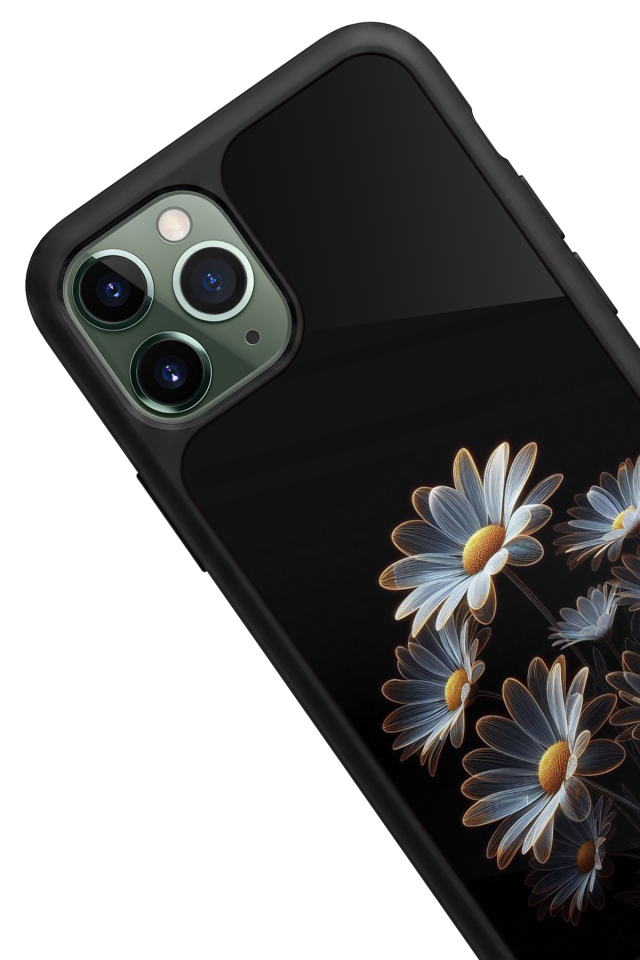 iPhone 11 Pro Uyumlu Cicek Tasarımlı Glossy Premium Kılıf