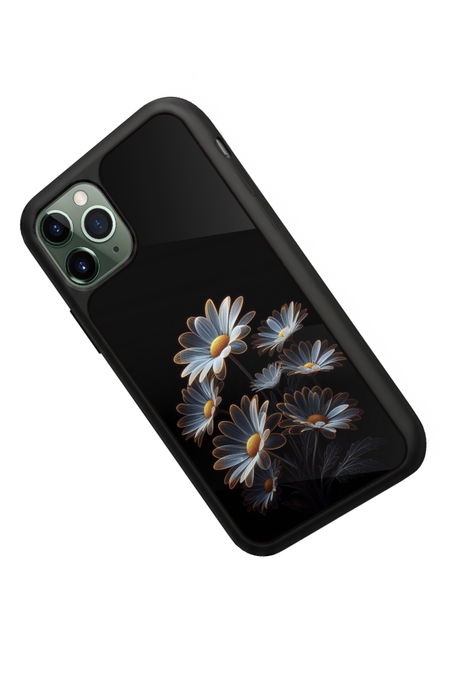 iPhone 11 Pro Uyumlu Cicek Tasarımlı Glossy Premium Kılıf