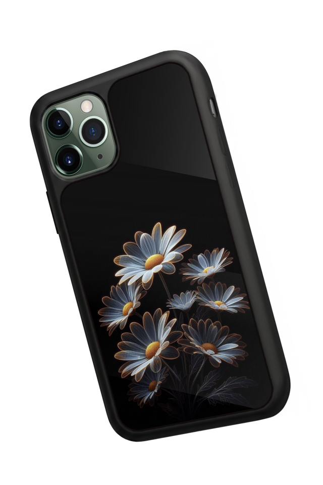 iPhone 11 Pro Uyumlu Cicek Tasarımlı Glossy Premium Kılıf