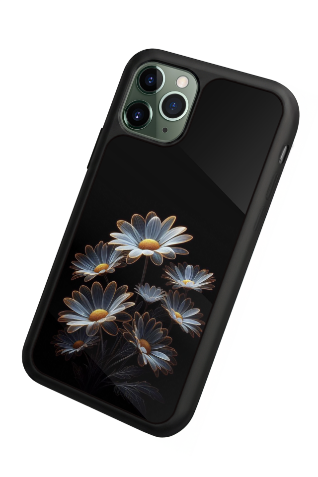 iPhone 11 Pro Uyumlu Cicek Tasarımlı Glossy Premium Kılıf