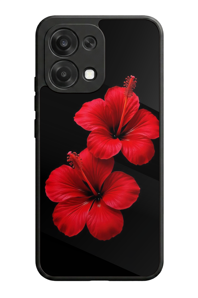 Oppo A6 Pro Uyumlu Cicek Tasarımlı Glossy Premium Kılıf