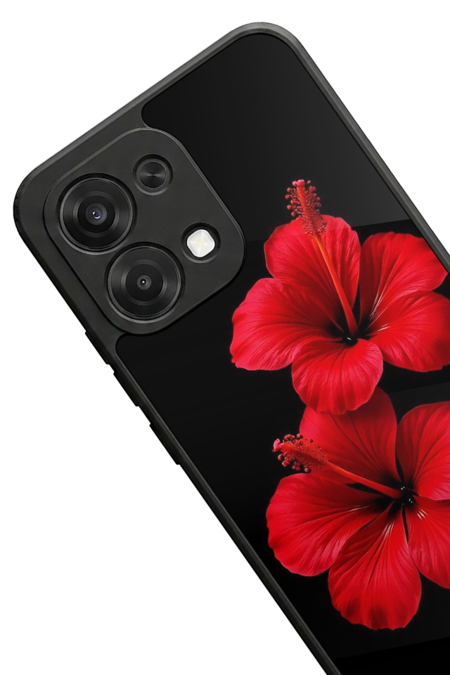 Oppo A6 Pro Uyumlu Cicek Tasarımlı Glossy Premium Kılıf
