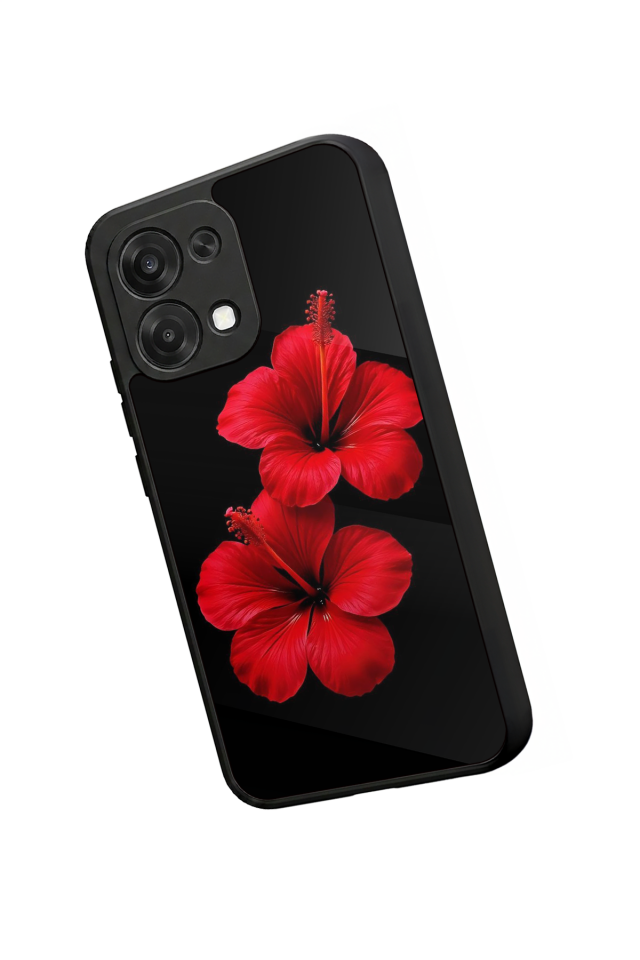 Oppo A6 Pro Uyumlu Cicek Tasarımlı Glossy Premium Kılıf