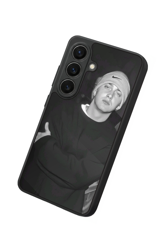 Samsung Galaxy S26 Uyumlu Eminem Tasarımlı Glossy Premium Kılıf