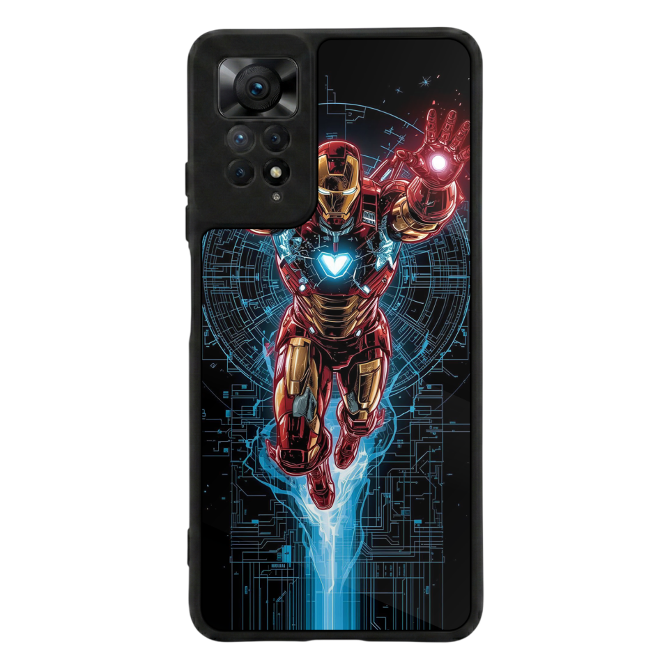 Xiaomi Redmi Note 12 Pro Uyumlu Iron Man ( Demir Adam ) Tasarımlı Glossy Premium Kılıf