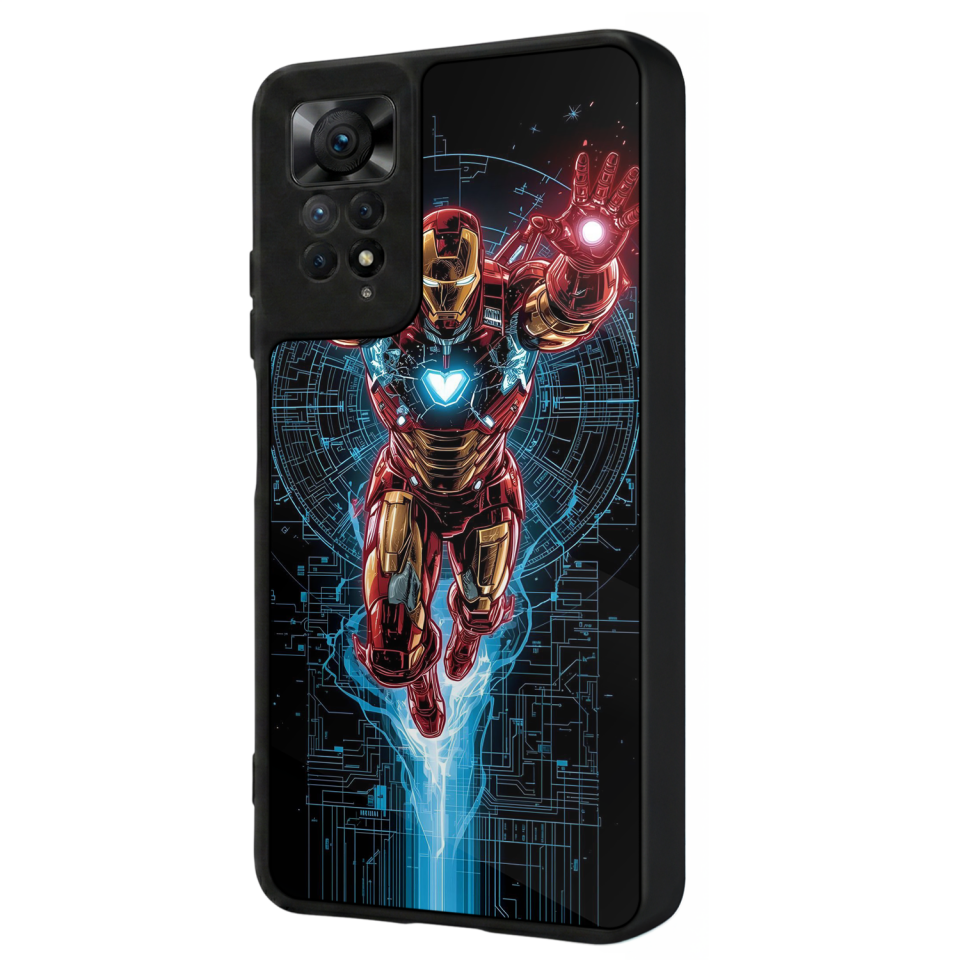 Xiaomi Redmi Note 12 Pro Uyumlu Iron Man ( Demir Adam ) Tasarımlı Glossy Premium Kılıf