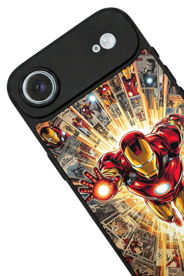 iPhone 17 Air Uyumlu  Iron Man ( Demir Adam ) Tasarımlı Glossy Premium Kılıf