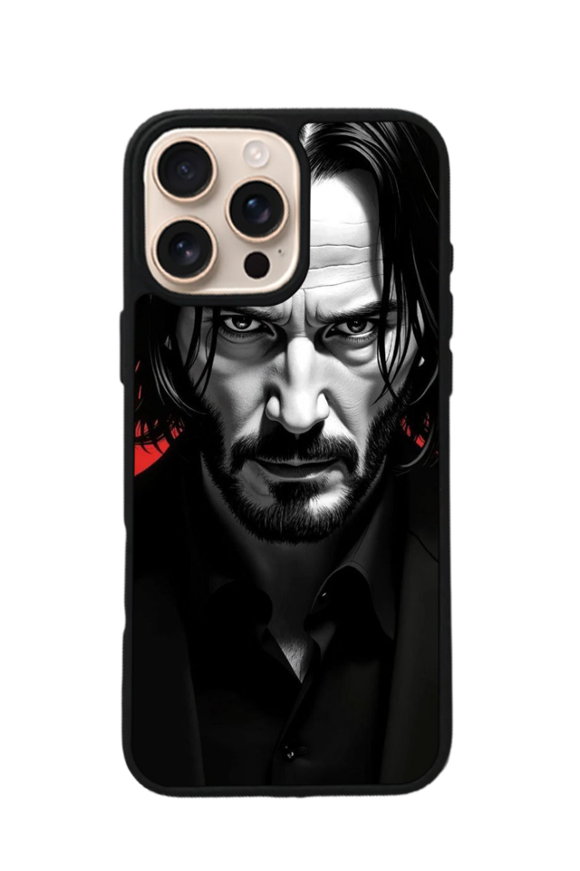iPhone 15 Pro Uyumlu JohnWick Tasarımlı Glossy Premium Kılıf